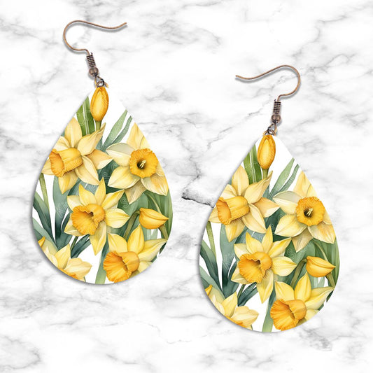Daffodil Teardrop Earrings Collection - 02 - jewelry