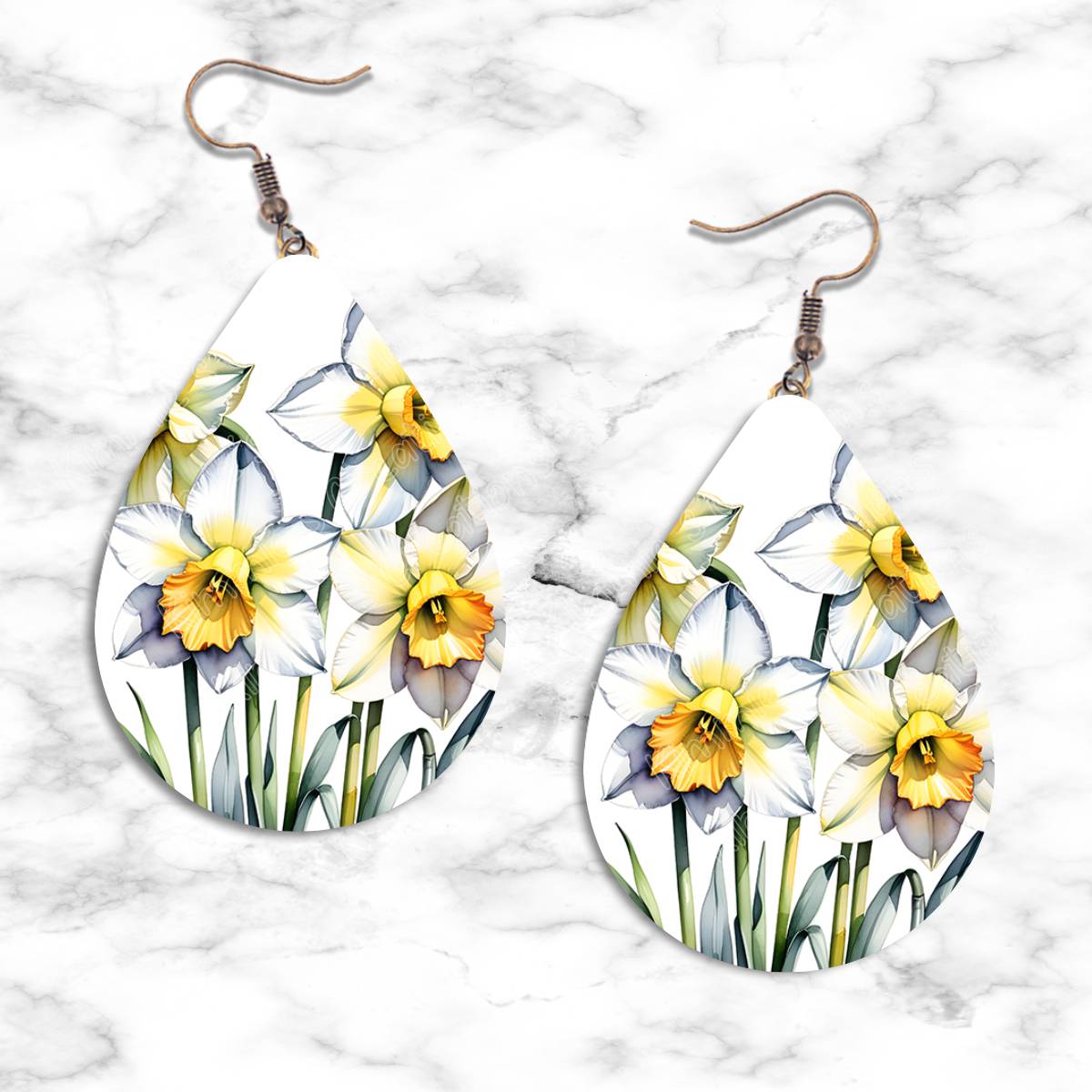 Daffodil Teardrop Earrings Collection - 04 - jewelry