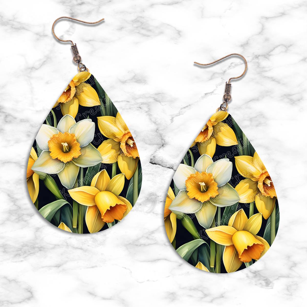 Daffodil Teardrop Earrings Collection - 05 - jewelry