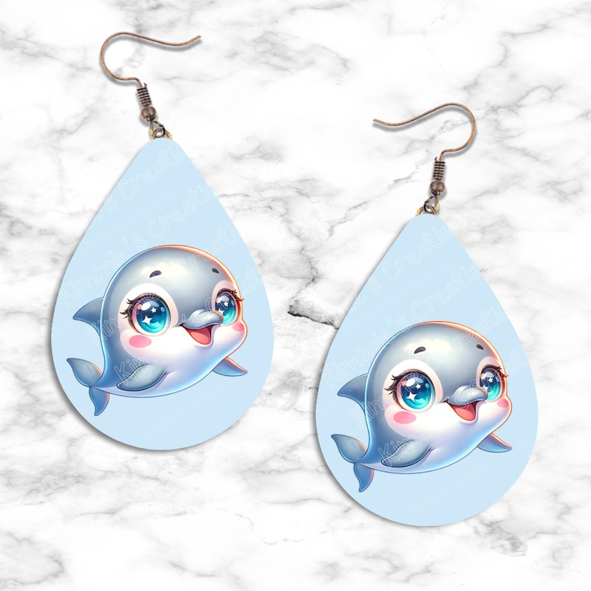 Dolphin Teardrop Earring Collection - 05 - jewelry