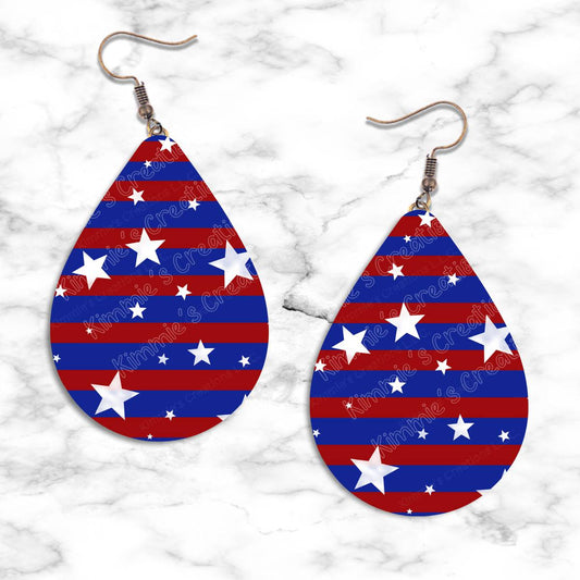 Patriotic Teardrop Earring Collection - 02 - jewelry