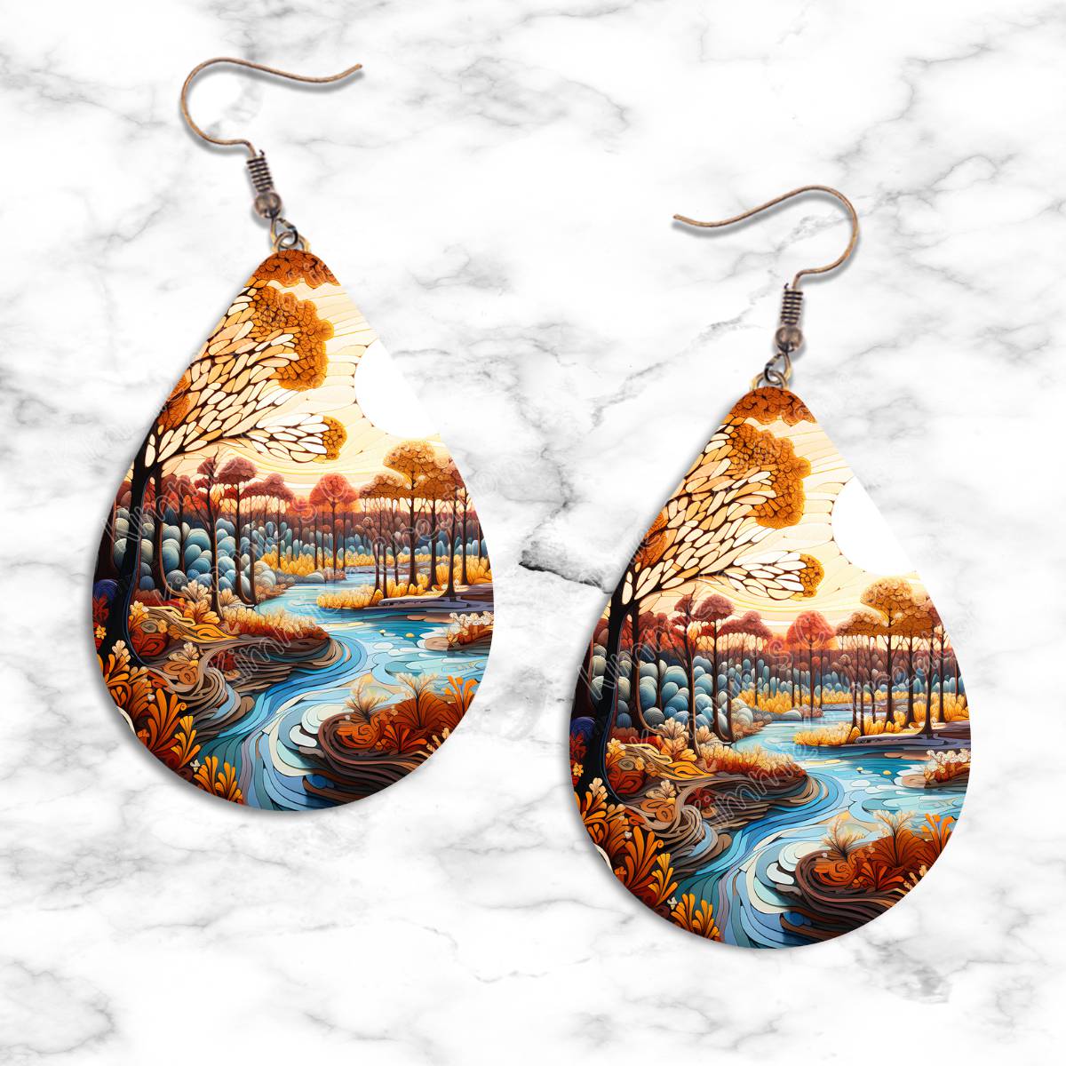 Fall Design Teardrop Earring Collection