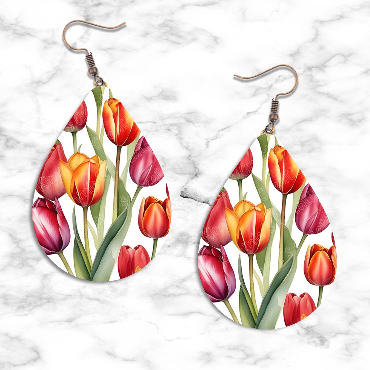 Spring Flowers Teardrop Earring Collection