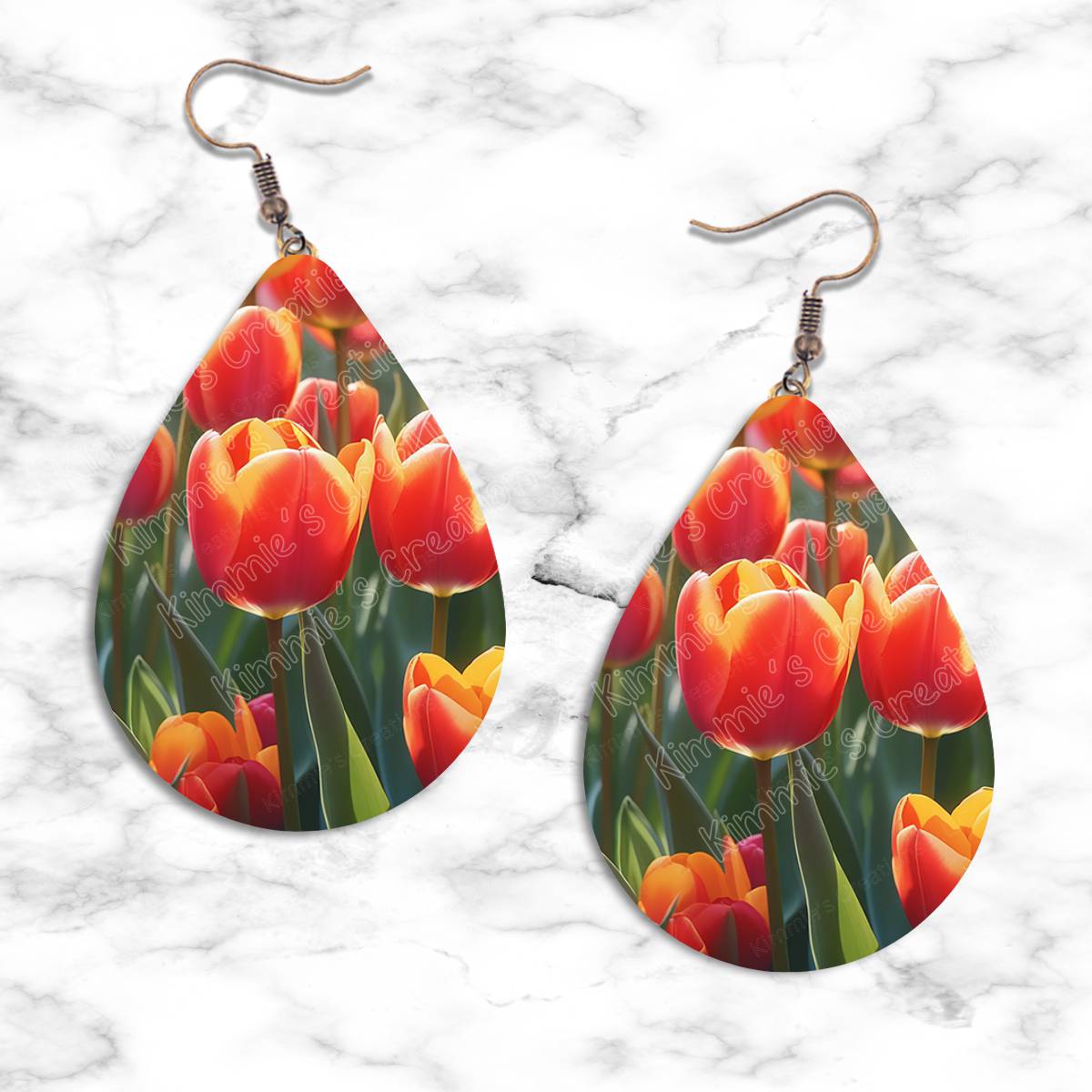 Spring Flowers Teardrop Earring Collection