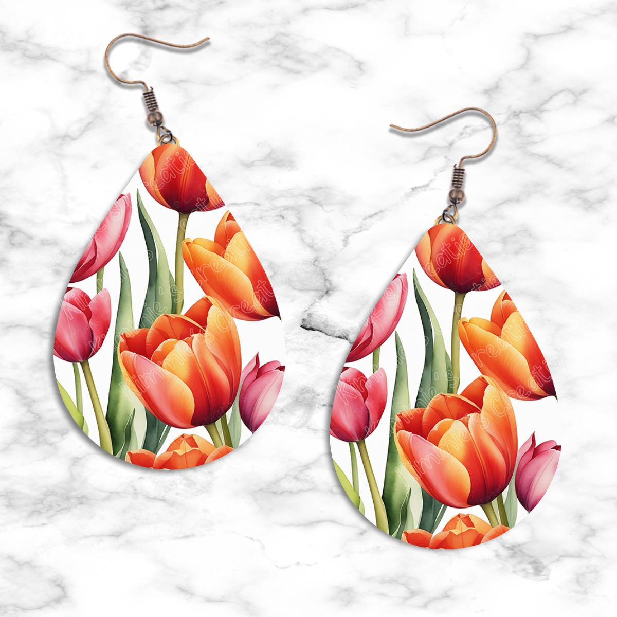 Spring Flowers Teardrop Earring Collection