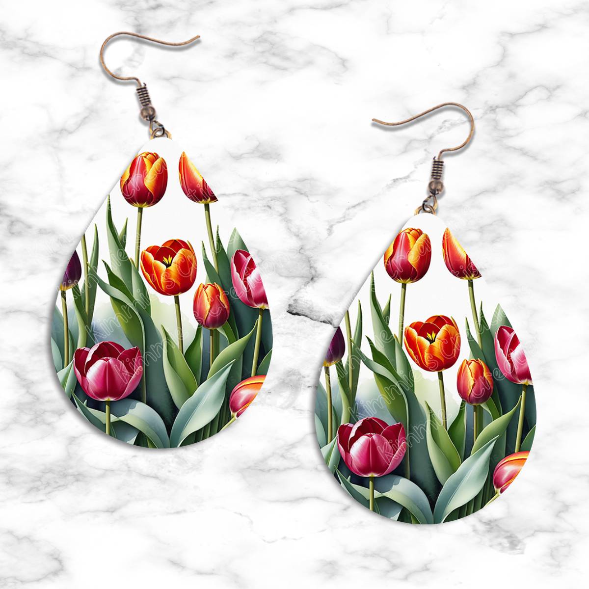 Spring Flowers Teardrop Earring Collection