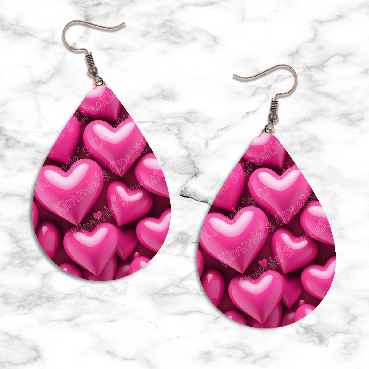 Valentines Hearts Teardrop Earring Collection