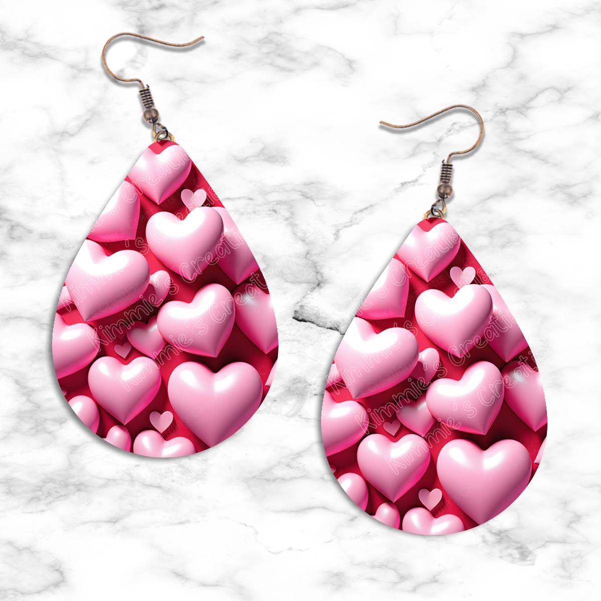 Valentines Hearts Teardrop Earring Collection