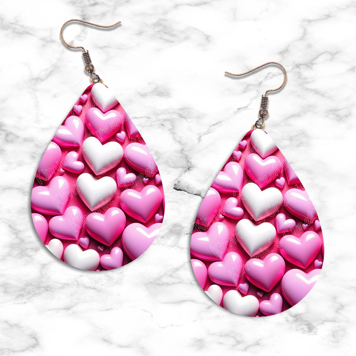 Valentines Hearts Teardrop Earring Collection