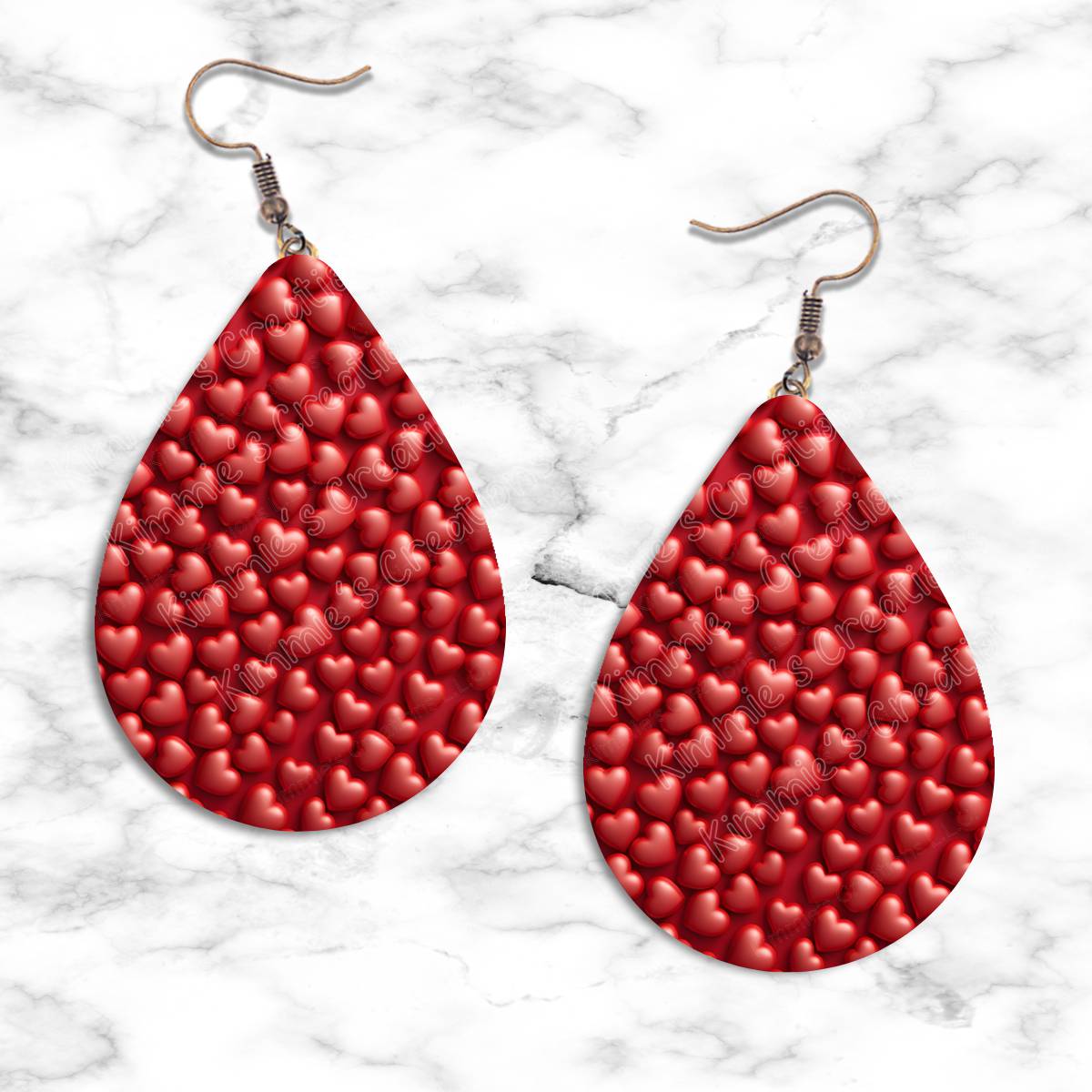 Valentines Hearts Teardrop Earring Collection