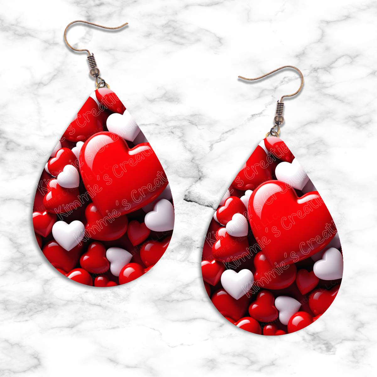 Valentines Hearts Teardrop Earring Collection
