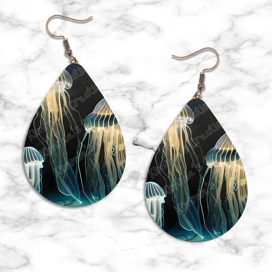 Jellyfish Teardrop Earring Collection - 02 - jewelry