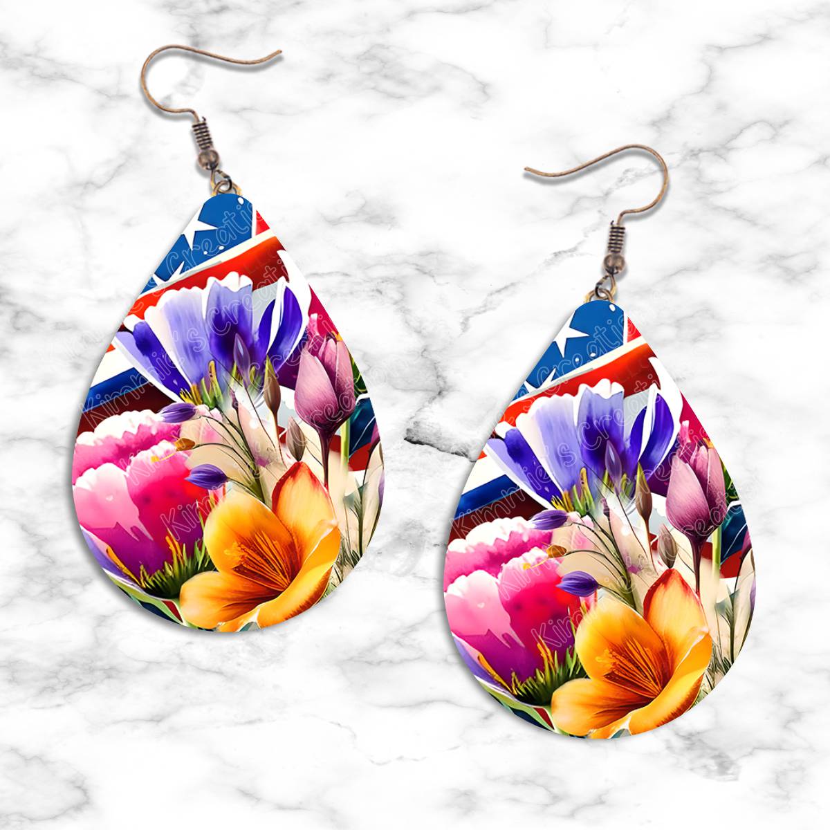 Patriotic Teardrop Earring Collection
