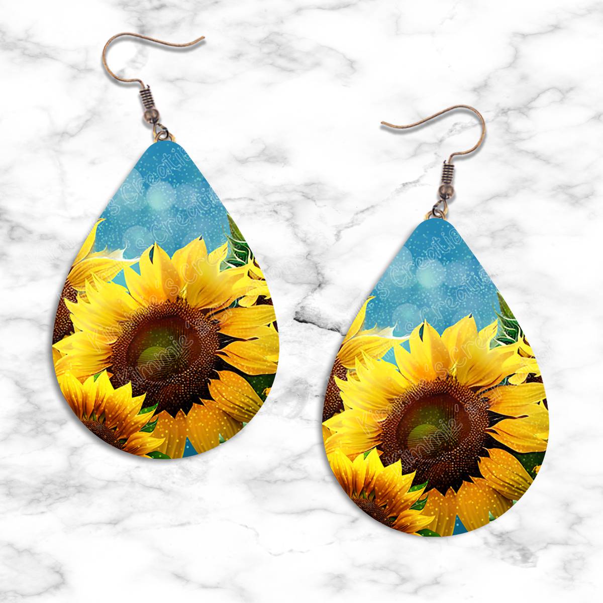 Sunflower Designs Teardrop Earring Collection