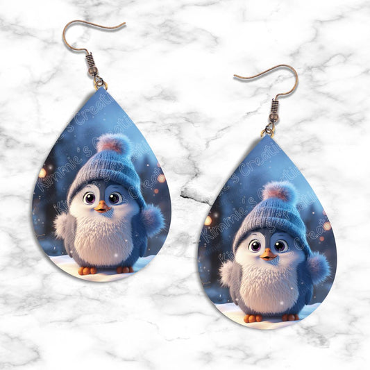 Penguin Winter Teardrop Earring Collection - 02 - jewelry