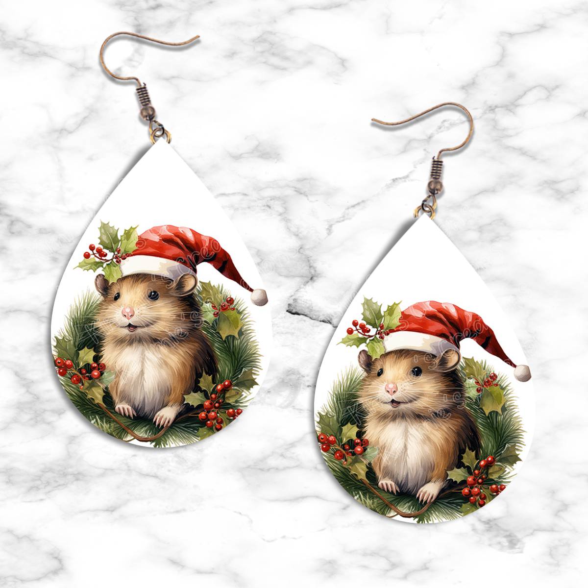 Mouse Christmas Teardrop Earring Collection