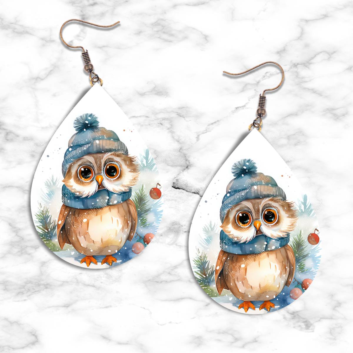 Christmas Owl Teardrop Earring Collection