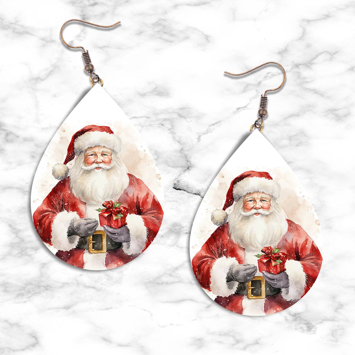 Santa Teardrop Earring Collection
