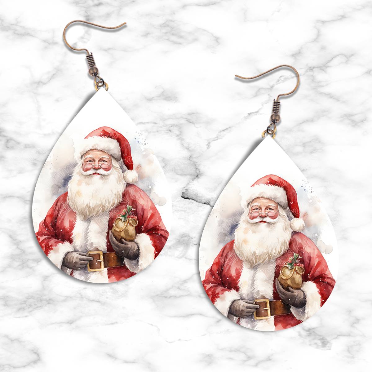 Santa Teardrop Earring Collection