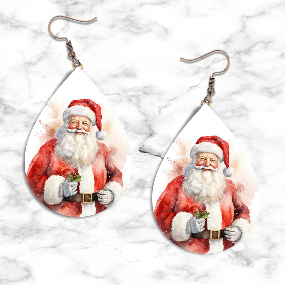 Santa Teardrop Earring Collection