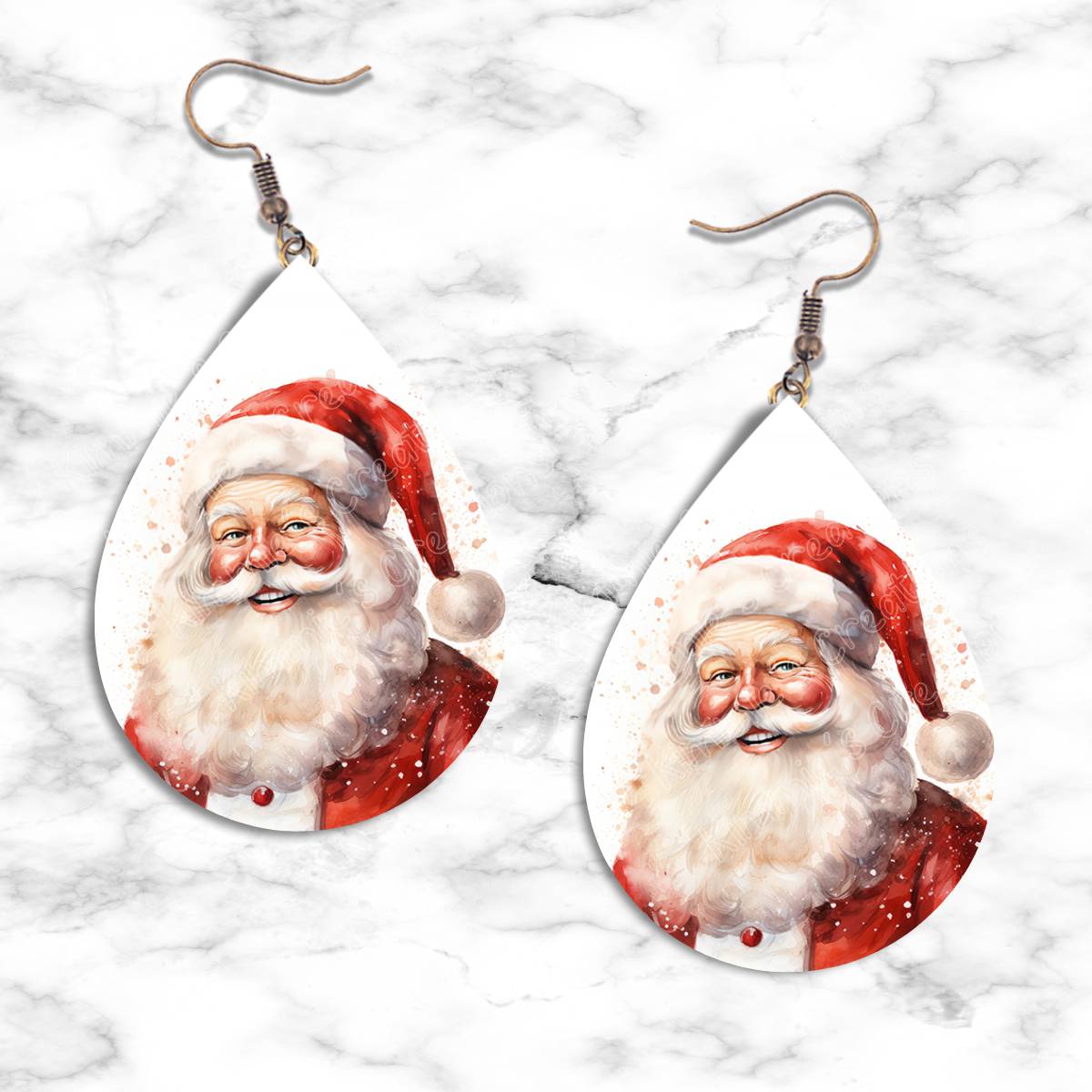 Santa Teardrop Earring Collection