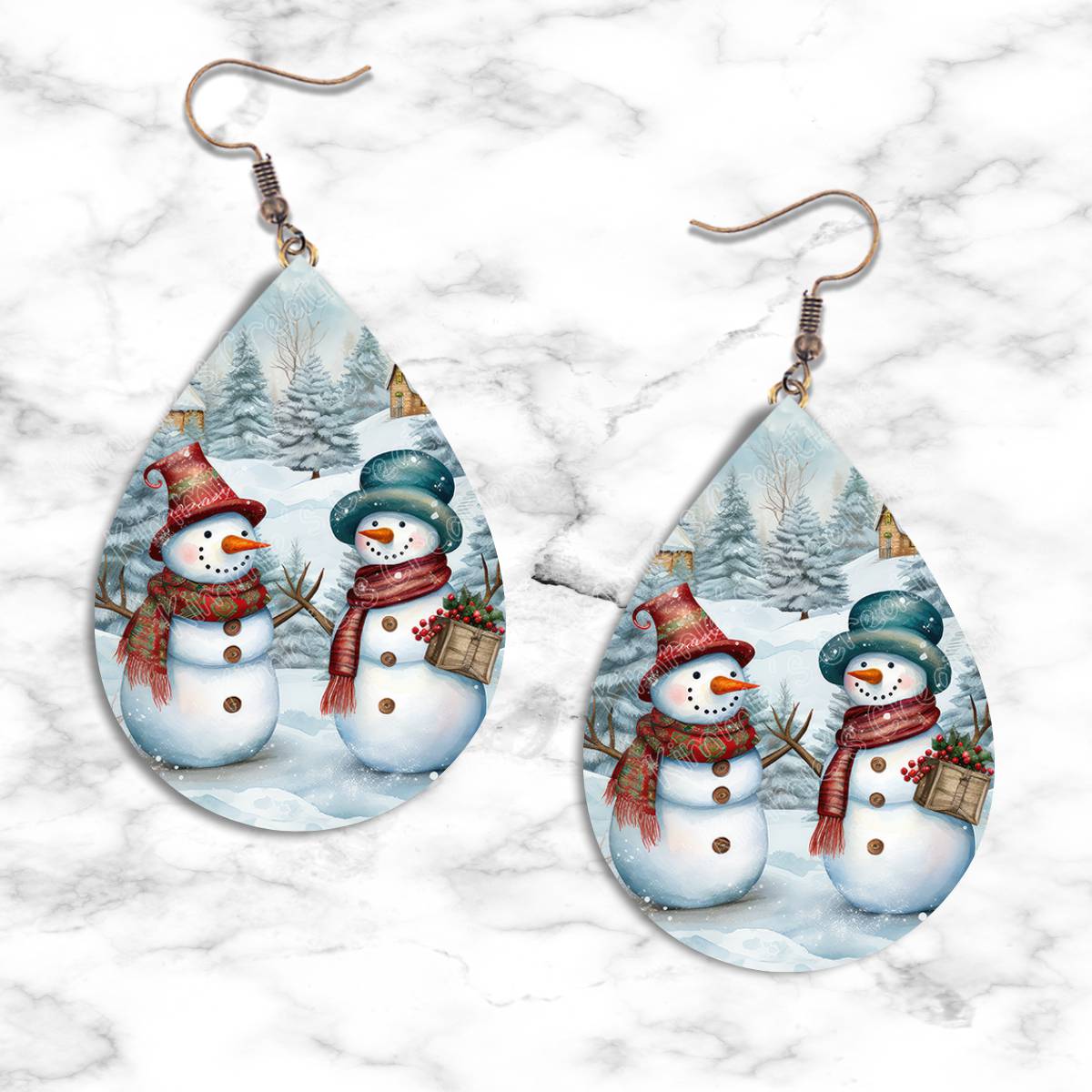 Snowman Teardrop Earring Collection