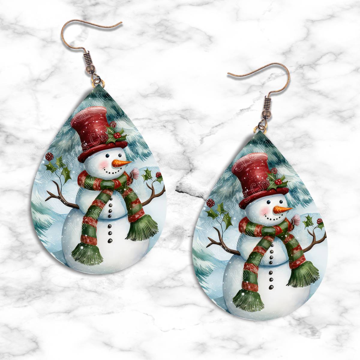 Snowman Teardrop Earring Collection