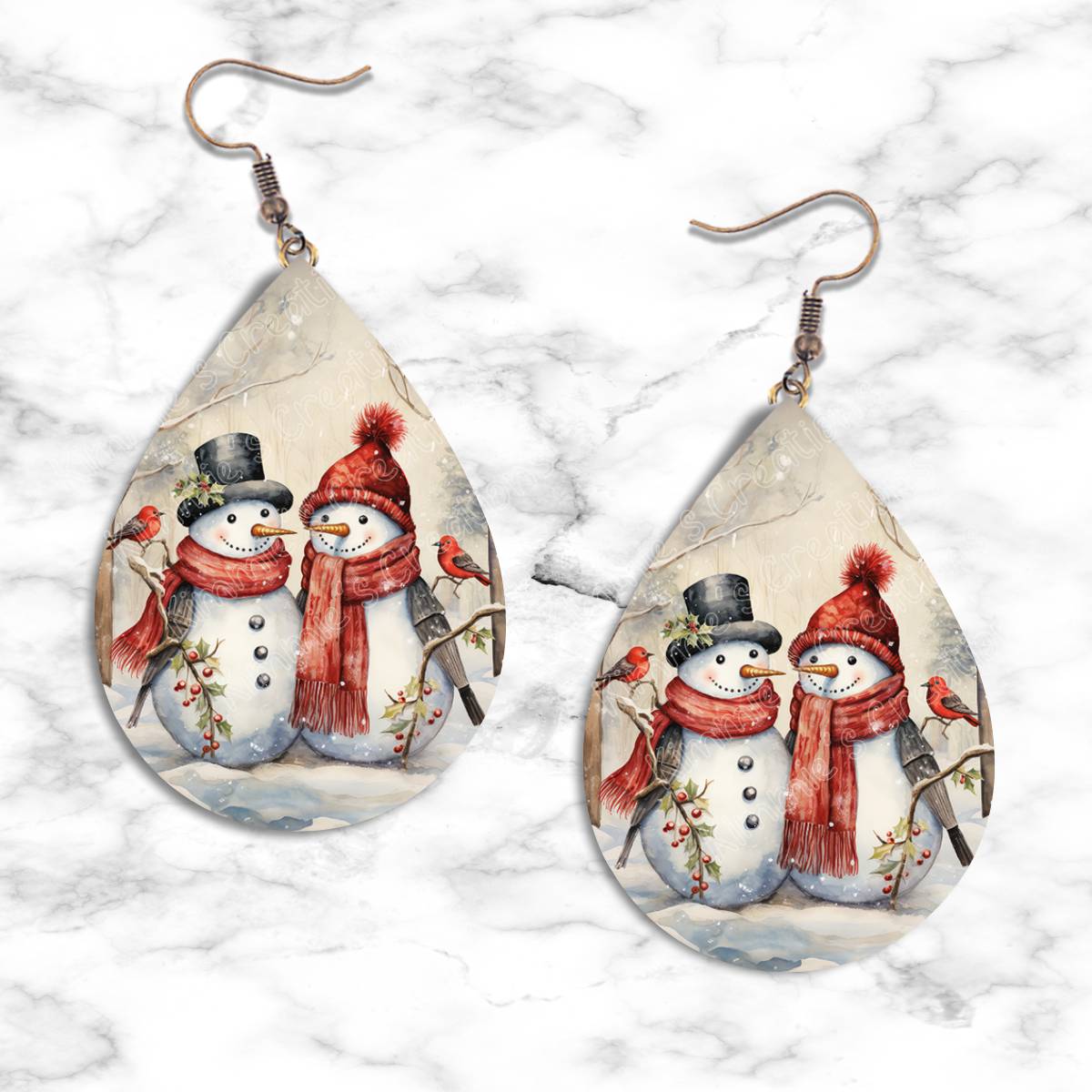 Snowman Teardrop Earring Collection