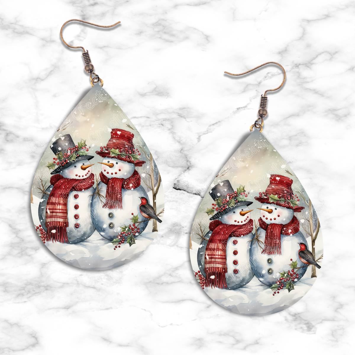 Snowman Teardrop Earring Collection