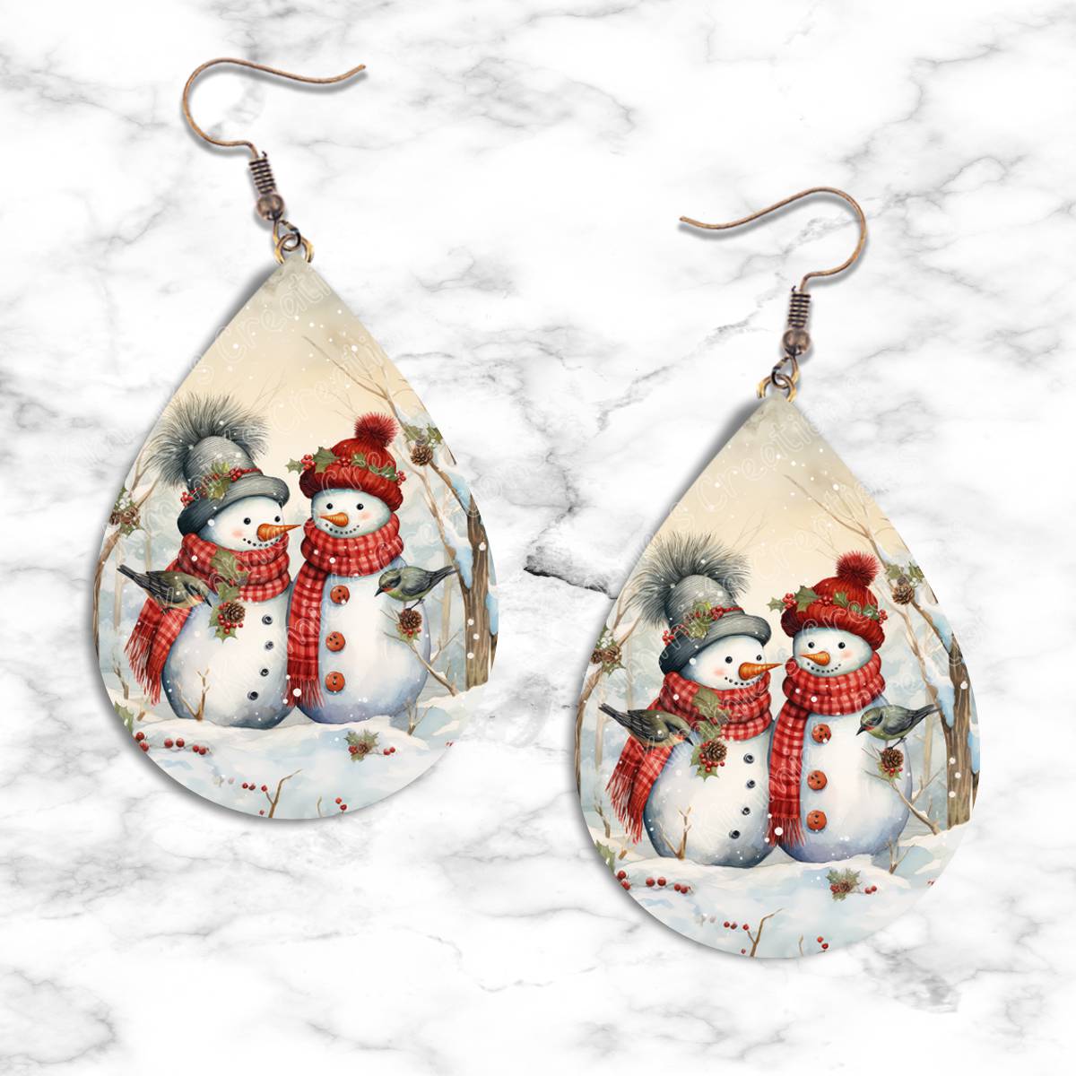 Snowman Teardrop Earring Collection