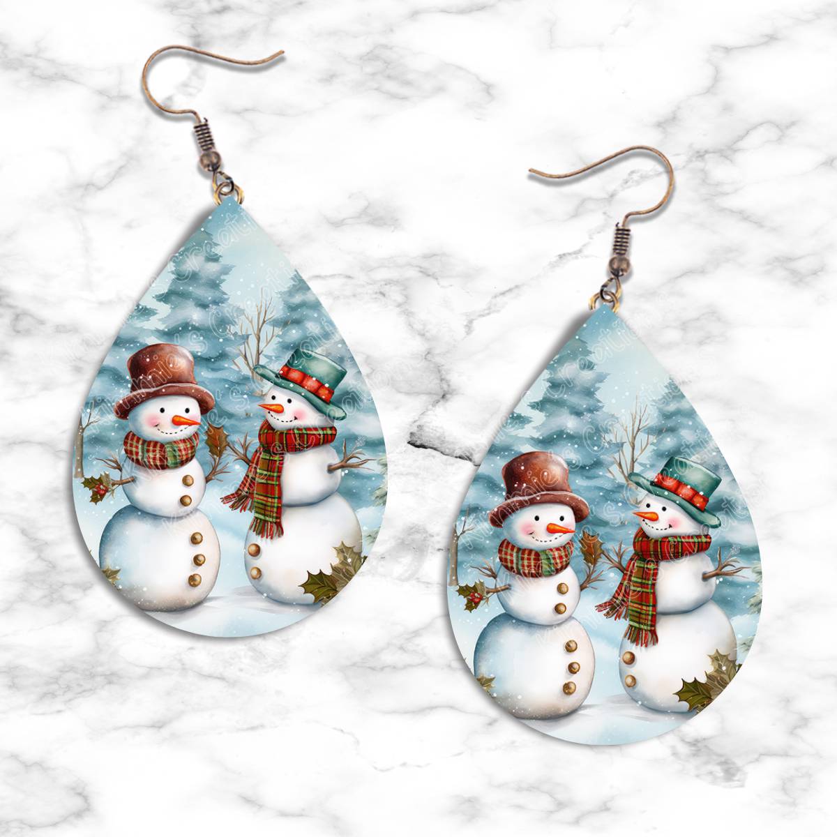 Snowman Teardrop Earring Collection