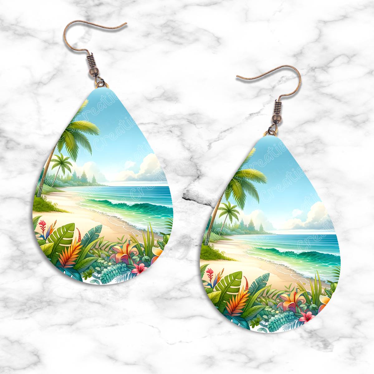 Tropics and Beaches Teardrop Earring Collection