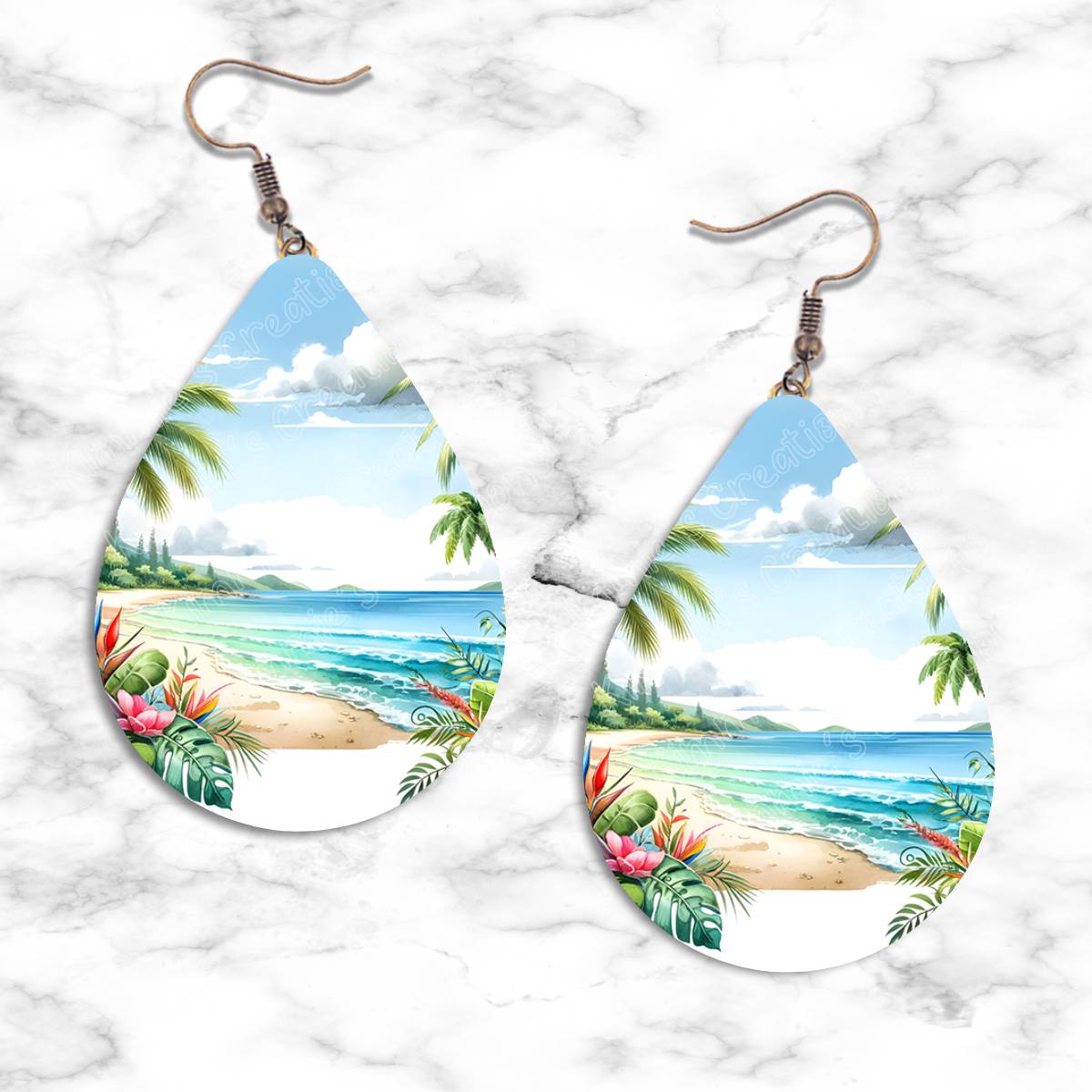 Tropics and Beaches Teardrop Earring Collection