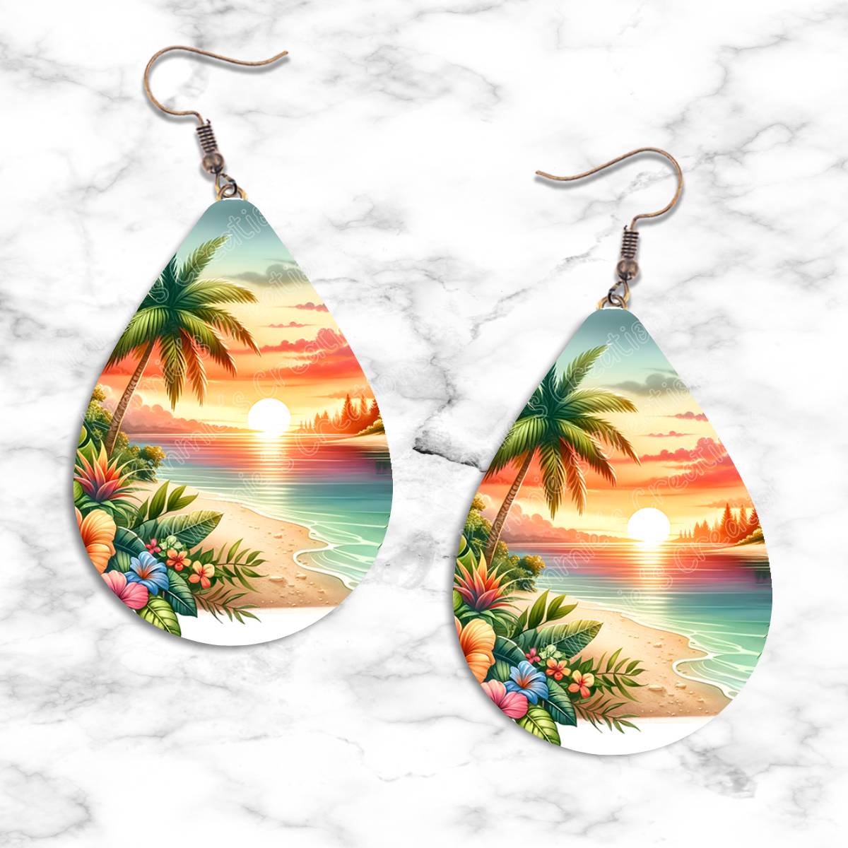 Tropics and Beaches Teardrop Earring Collection