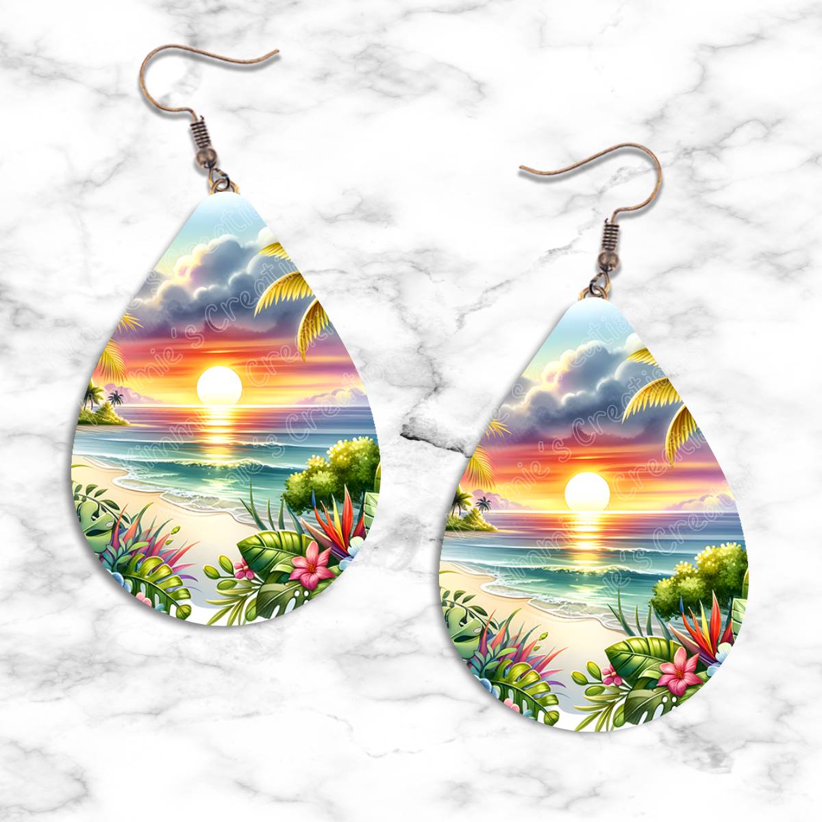 Tropics and Beaches Teardrop Earring Collection