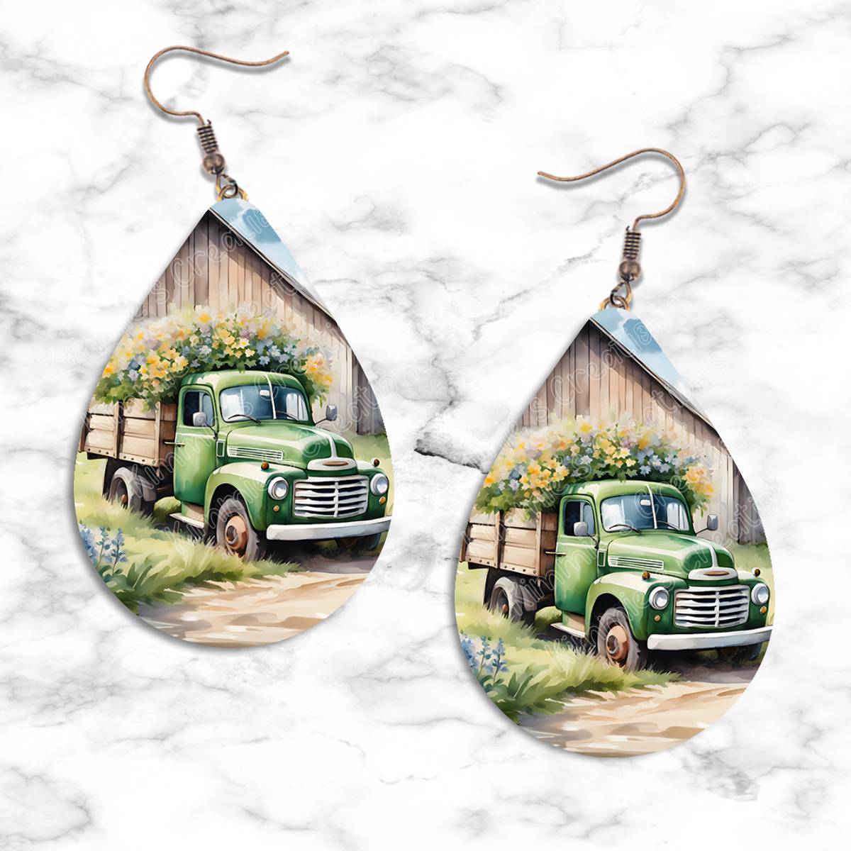 Vintage Truck Teardrop Earring Collection