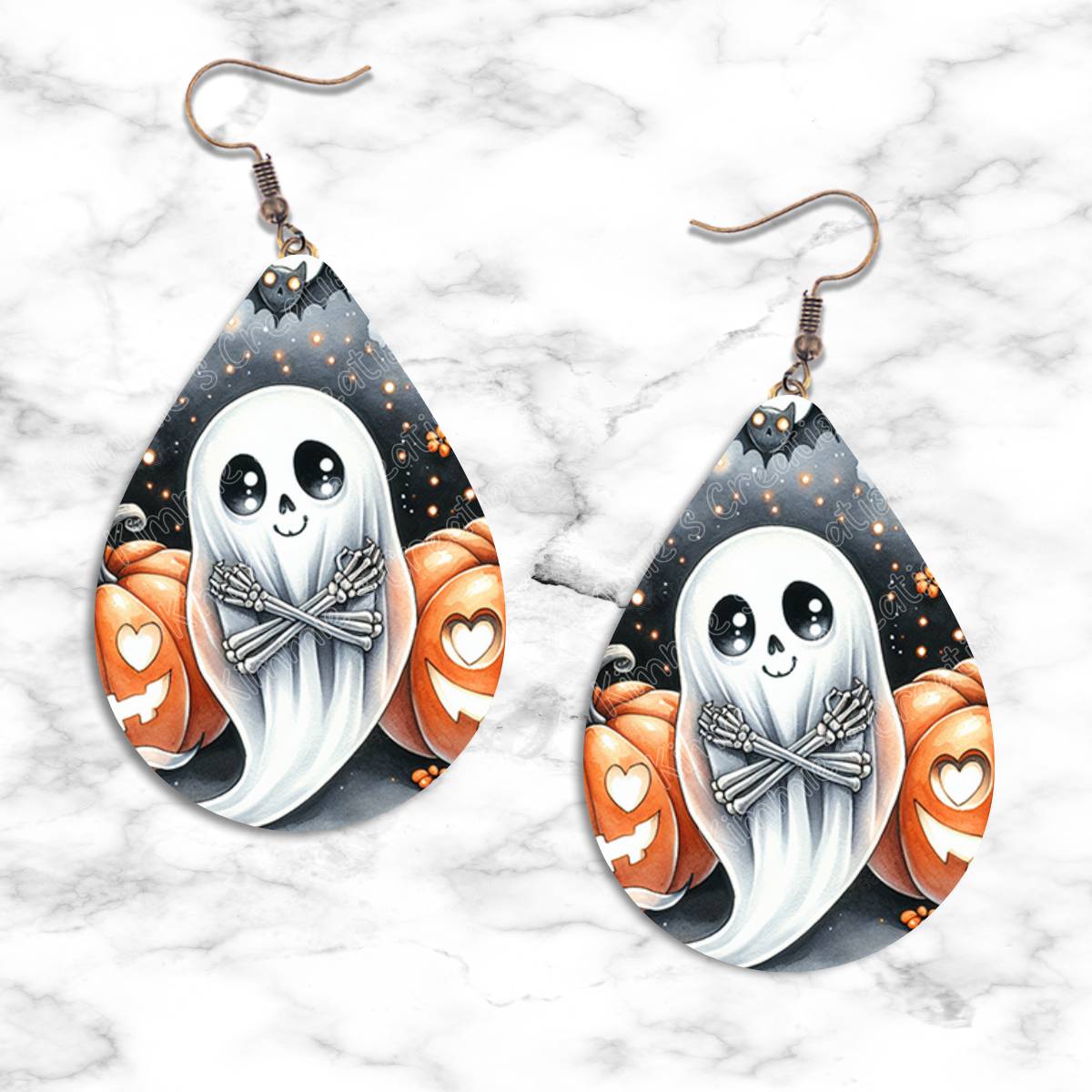 Halloween Ghost Teardrop Earring Collection