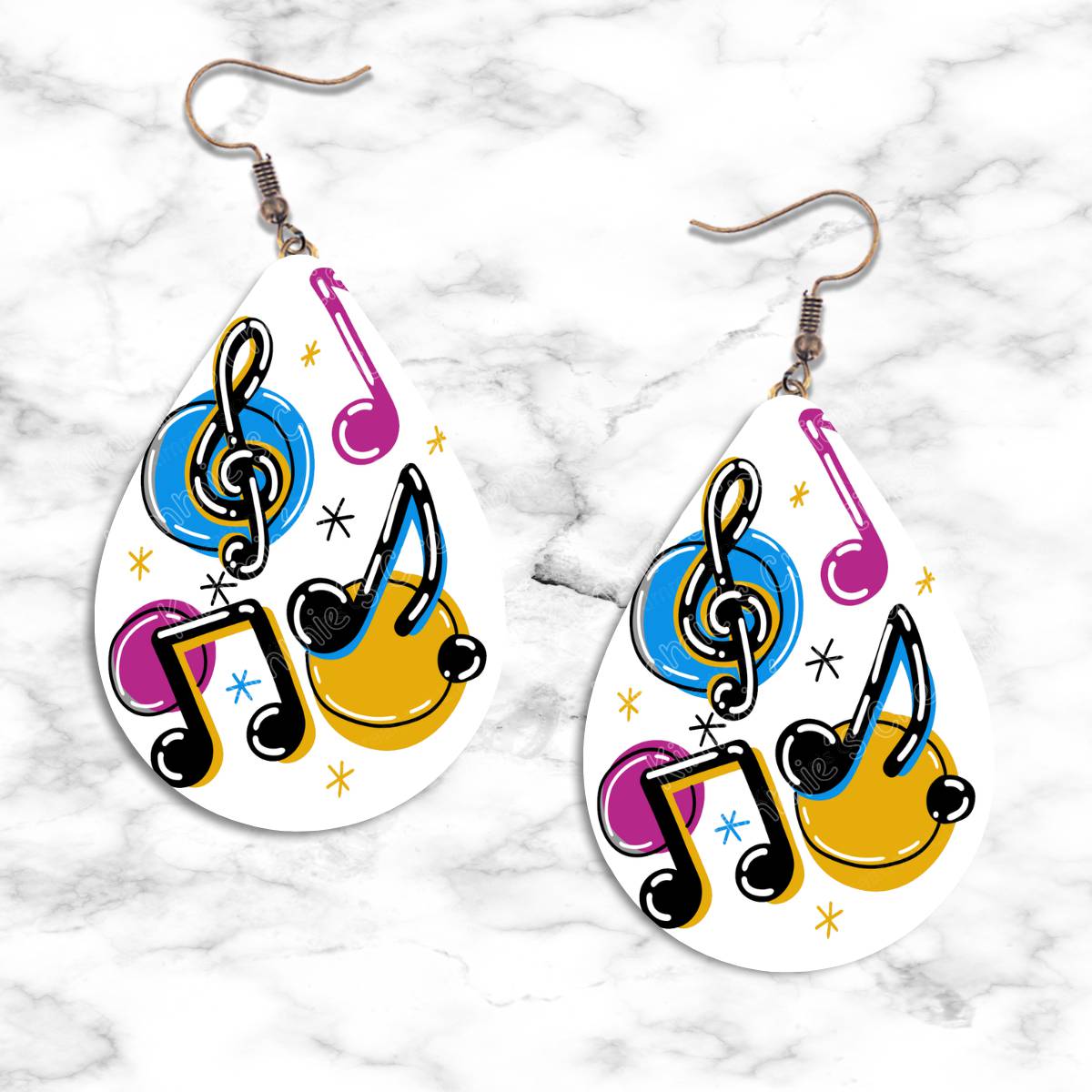 Musical Notes Teardrop Earring Collection