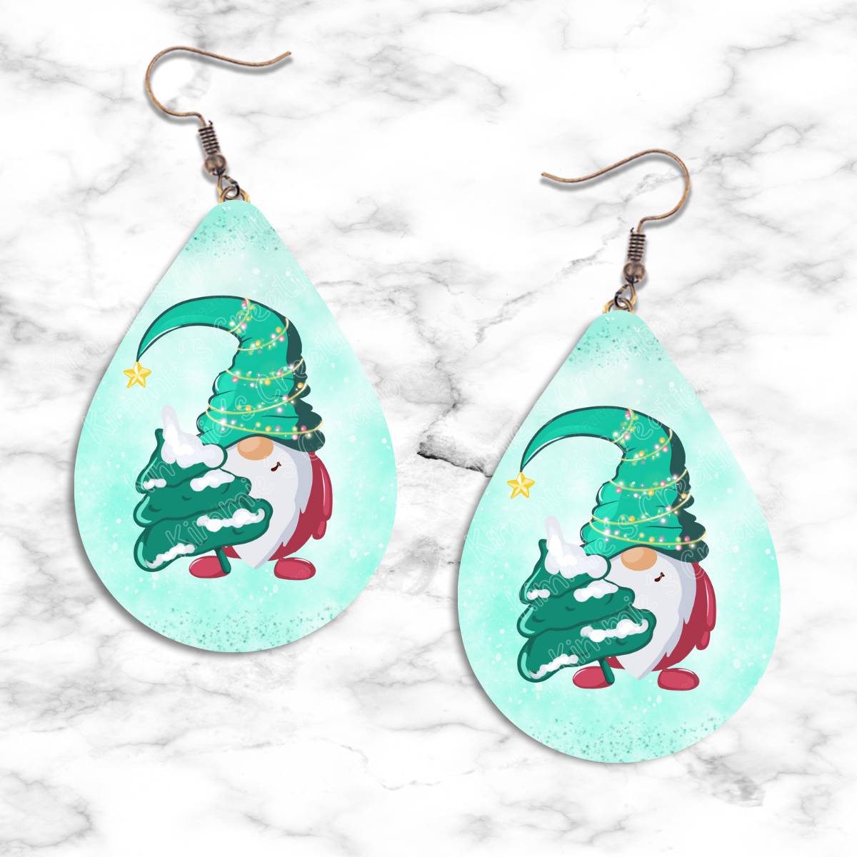 Christmas Gnomes Teardrop Earring Collection