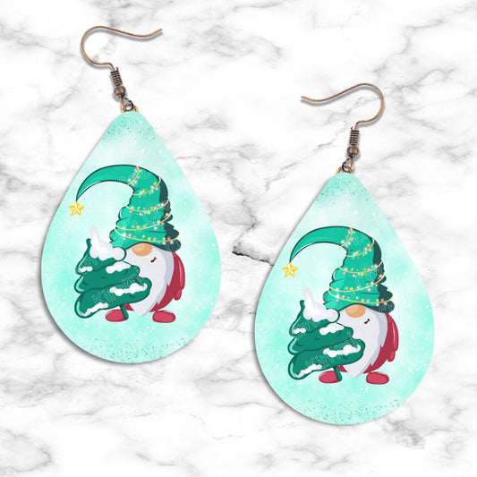 Christmas Gnomes Teardrop Earring Collection - 02 / Standard - jewelry