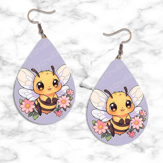 Cute Honeybee Teardrop Earring Collection - 02 / Standard - jewelry
