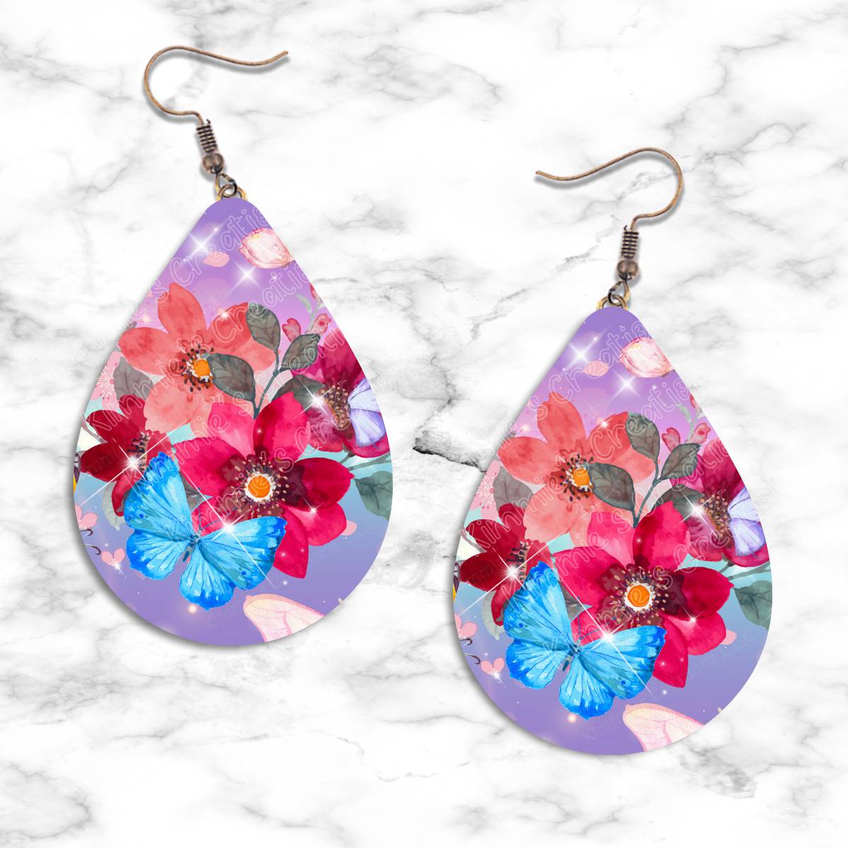 Butterflies Teardrop Earring Collection
