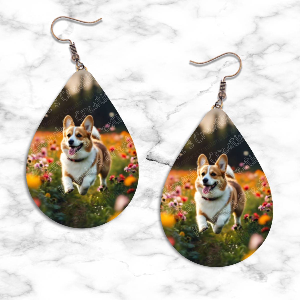 Corgi Teardrop Earrings