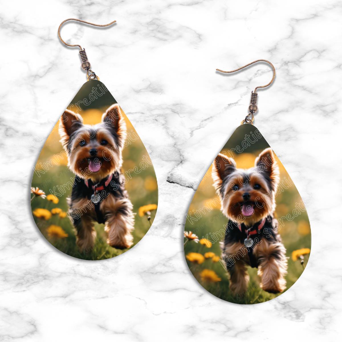 Yorkie Teardrop Earrings