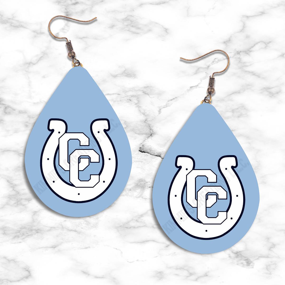 Comstock Colts Teardrop Earrings