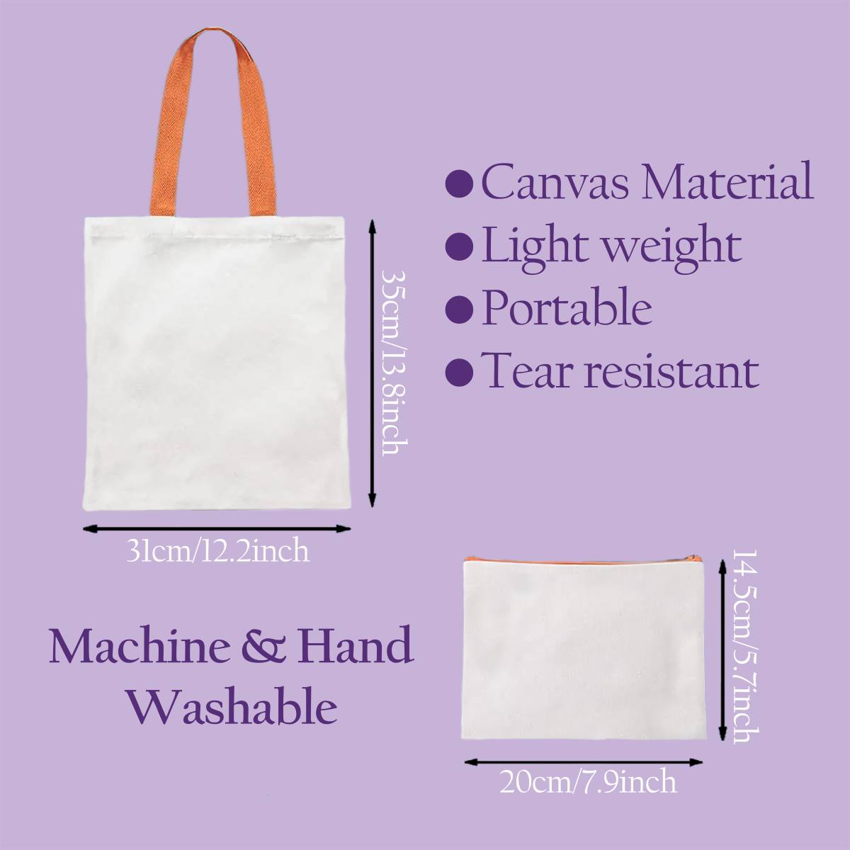 Strawberries and Blueberries Tote Bag with Cosmetic - tote