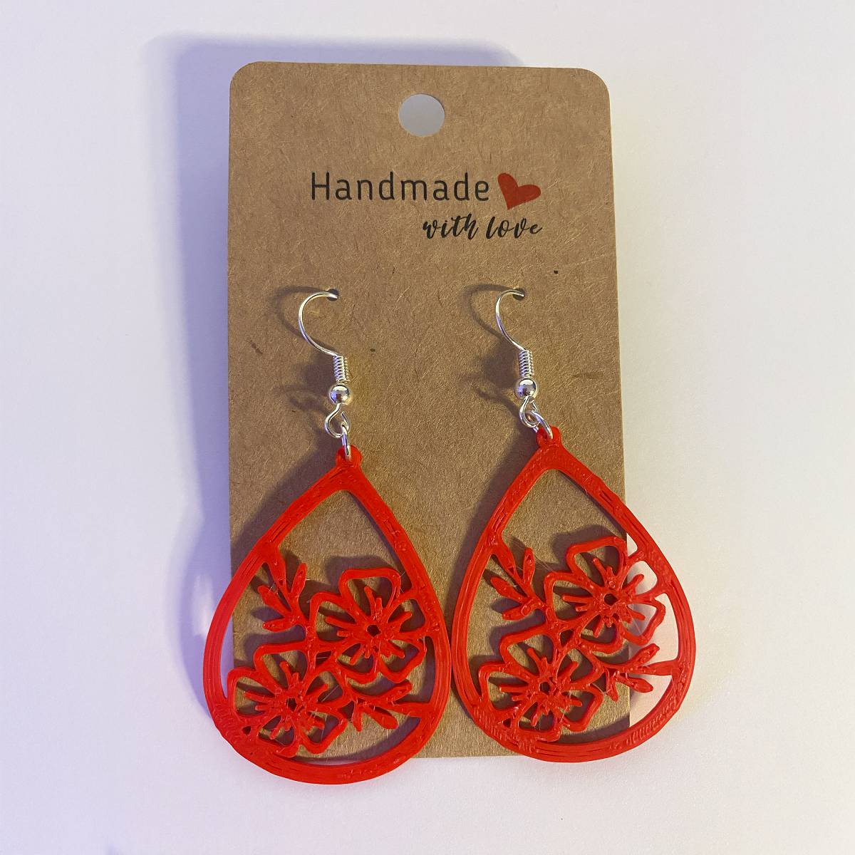 Two Flower Blossoms Earring Set