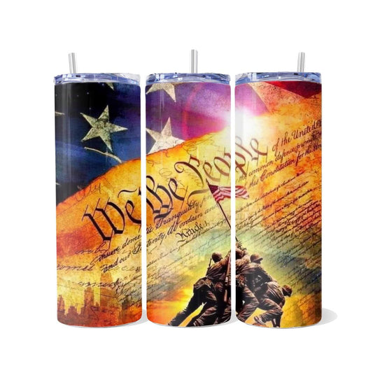 We the People Skinny Tumbler - skinny tumbler