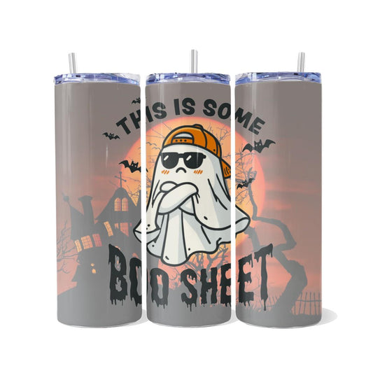 This is Some Boo Sheet - 20 oz Skinny Tumbler - skinny tumbler