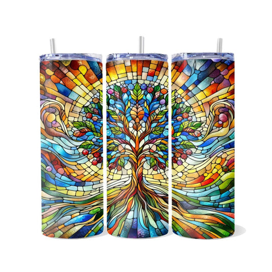 Tree of Life Skinny Tumbler with 4 design choices - skinny tumbler